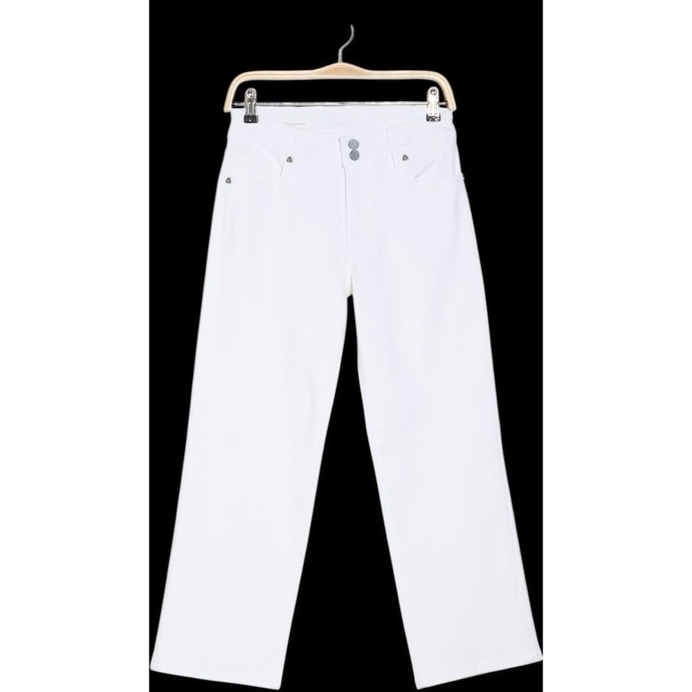 NWT Kut From The Kloth Jean High Rise Wide Leg‎ Women's Jeans White Sz 14
